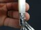 C1839 2 Antique Sterling Silver Collar Mother Of Pearl Handled Cutlery Sheffield Sterling Silver (.925) photo 7