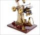 Large Antique Anderson & Sons Brass Compound Microscope.  England,  Circa 1885 Microscopes & Lab Equipment photo 3