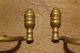 Rare Late 18th C American Brass Jamb Hooks With Back - Plates Primitives photo 3