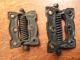 Two Antique Cast Iron Screen Door Hinges C1885 Olympia Other Antique Hardware photo 1