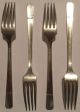 Grenoble Silverplate Oneida Prestige 1938 4 Dinner Forks /s 7 1/2 Flatware & Silverware photo 1