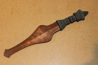 Congo Old African Knife Ancien Couteau Kuba Kongo Africa D ' Afrique Kongo Sword photo