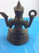 Rare 100 Thailand Shiva Idol Figurine Brass Handmade Sculpture Hindu God Statue Amulets photo 9