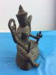 Rare 100 Thailand Shiva Idol Figurine Brass Handmade Sculpture Hindu God Statue Amulets photo 1