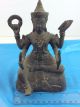 Rare 100 Thailand Shiva Idol Figurine Brass Handmade Sculpture Hindu God Statue Amulets photo 8