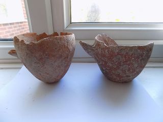 Early Antique Ancient? Cypriot Cyprus Pottery 2 X Incomplete Vessels With Spouts photo