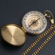Classic Pocket Watch Style Camping Compass Hiking Aluminum Alloy Shell Golden Compasses photo 2