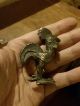 Rare Antique African Tribal Cast Bronze Ashanti Akan Gold Weight - Rooster Other African Antiques photo 2