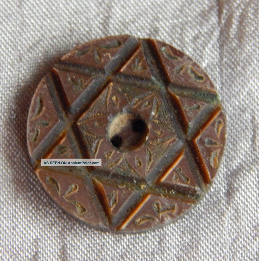 Antique Carved Star Button Mother Of Pearl Abalone Shell 861a Buttons photo