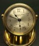 Fine Chelsea Boston Thomas Long Co.  Solid Brass Desk Clock Nautical Clocks photo 4