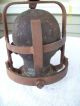 Vintage Copper With Iron Cage Doll Head Mold Industrial Oddity Industrial Molds photo 5