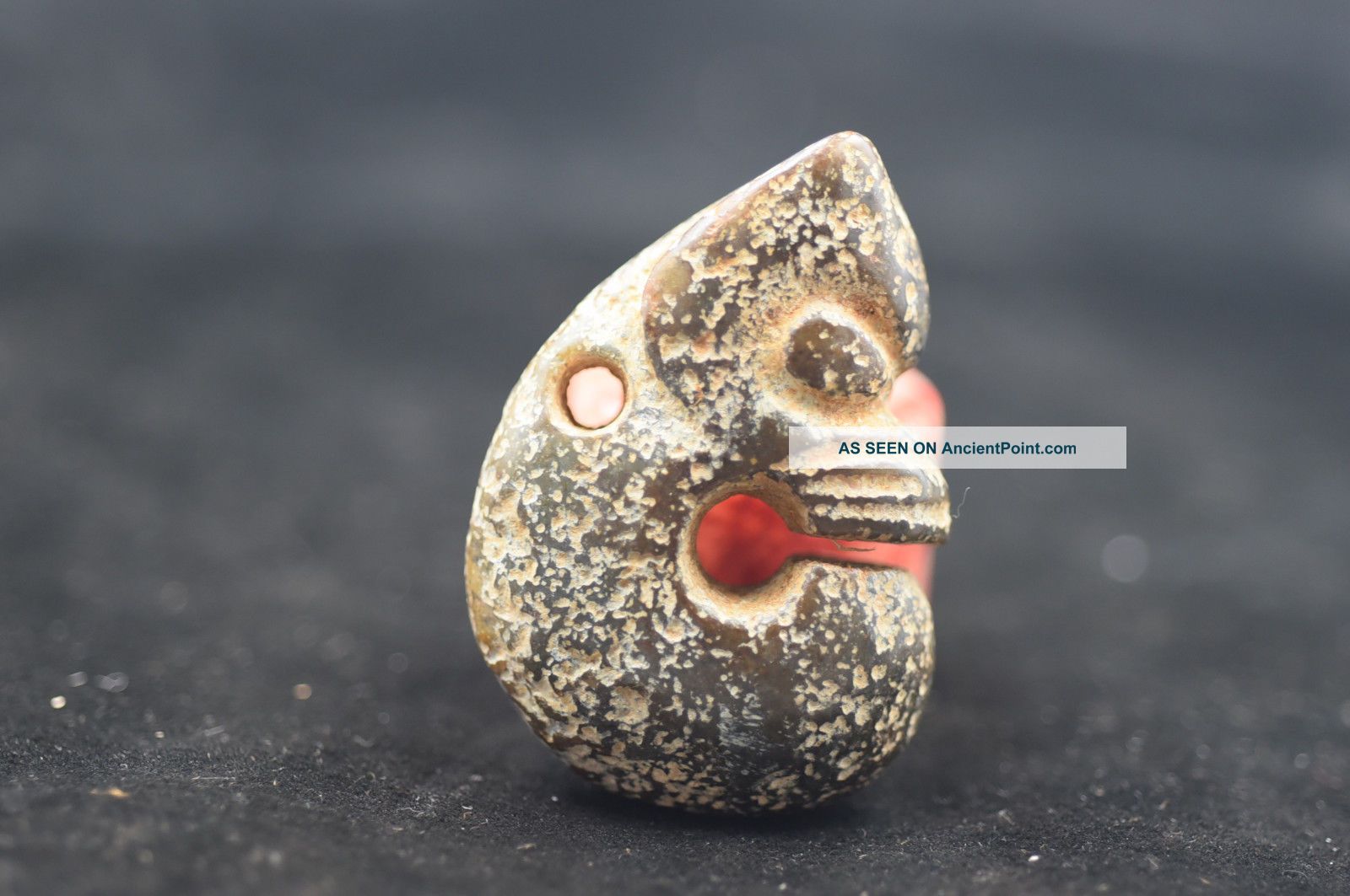 Old Chinese Hongshan Culture Jade Hand Carved Amulet Pendant Z17 Necklaces & Pendants photo