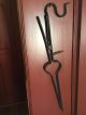 Reproduction Wrought Iron 18th C Fireplace Tongs Hearth Ware photo 1
