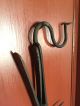 Reproduction Wrought Iron 18th C Fireplace Tongs Hearth Ware photo 2