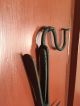 Reproduction Wrought Iron 18th C Fireplace Tongs Hearth Ware photo 5