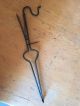 Reproduction Wrought Iron 18th C Fireplace Tongs Hearth Ware photo 6