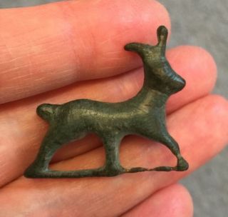 Roman.  Bronze Stag Brooch,  2nd Century A.  D. photo