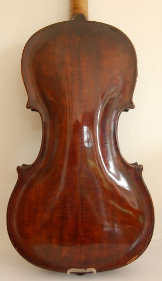 C1800 German Violin “franz Worle Geigenmacher 1804” Old Antique Lob:355mm photo