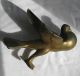 Vintage Deco Frankart Pigeon Dove Trinket Bowl Gilt Metal Patd - 52550 No Glass Art Deco photo 1