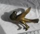 Vintage Deco Frankart Pigeon Dove Trinket Bowl Gilt Metal Patd - 52550 No Glass Art Deco photo 2