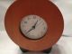Michael Graves Modern Design Small Wood Clock With Black Base Battery Operated Mid-Century Modernism photo 1