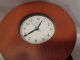 Michael Graves Modern Design Small Wood Clock With Black Base Battery Operated Mid-Century Modernism photo 4