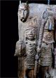 Old Tribal Benin Bronze King And Palace Guard Figure - - - Edo,  Nigeria Other African Antiques photo 1