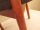 Vtg Mid Century Danish Modern Teak Foot Stool Ottoman Footstool Denmark Hundevad Mid-Century Modernism photo 4