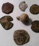 6 Spanish Cob ' S And Unfinished Unclipped Hand Poured Musket Ball C5 The Americas photo 1