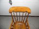 Antique Nichols & Stone Solid Wood Childs Rocking Chair Post-1950 photo 2