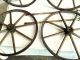 4 Primitive Antique Baby Carriage Buggy Wood Wheels And Axles Circa 1880 Baby Carriages & Buggies photo 9