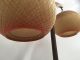 Vintage Mid Century Modern Danish Style Teak Wood Brass Floor Lamp Mid-Century Modernism photo 4