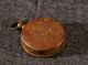 Antique Pocket Compass Made Of Copper And Brass With Glass Cover Compasses photo 7