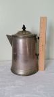 Antique Rime Metal Ware Coffee Pot With Wooden Handle Metalware photo 1