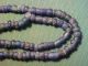 Roman Necklace Dark Blue Glass Beads Circa 100 - 400 Ad Roman photo 2