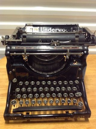 Vintage Antique Underwood No.  5 Typewriter Serial 3779714 - 5 photo