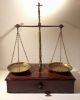 Antique Apothecary Chemist Avery Balance Scales With Weights Drawer Brass Pans Other Antique Science Equip photo 1