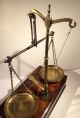 Antique Apothecary Chemist Avery Balance Scales With Weights Drawer Brass Pans Other Antique Science Equip photo 4