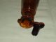Antique Medical Amber Glass Bottle Pharmacy Scarce Apothecary Davilla Drops Bottles & Jars photo 1