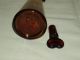 Antique Medical Amber Glass Bottle Pharmacy Scarce Apothecary Davilla Drops Bottles & Jars photo 2