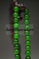 Chinese Natural Jadeite Jade Bead Hand Woven Necklace Ww16 Necklaces & Pendants photo 1