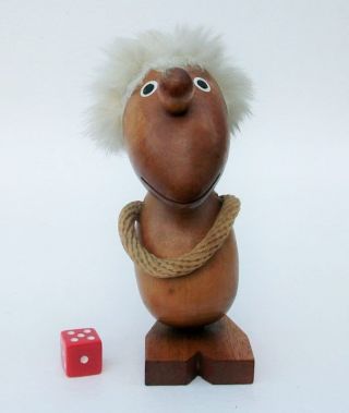 Danish Teak Optimist Figurine Mid Century Modernist 60s Hans Bolling Orskov 13cm photo