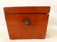 19thc Ca.  1840 Antique Regency Style Coffin Lid Old Victorian Wood Tea Caddy Boxes photo 4