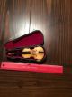 Antique Salesman Sample Violin O String Instrument In Black Case Other Mercantile Antiques photo 5
