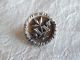 Antique Brass Relief Picture Button Geometric Flower 578a Buttons photo 1