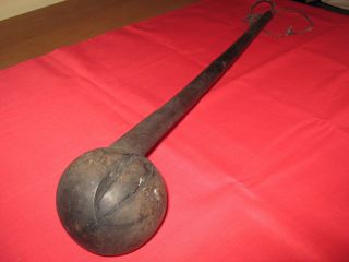 Late 19th Century Swazi Or Zulu Tribal Knoberrie.  Great Patina & Past History. photo