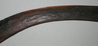 Very Old Australian Aboriginal Boomerang - Stone Cut photo