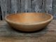 Antique Vtg Wood Primitive Dough Bowl With Early Ny Hand Chopper Primitives photo 2
