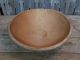 Antique Vtg Wood Primitive Dough Bowl With Early Ny Hand Chopper Primitives photo 4
