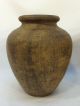 Pair Antique Vintage Folk Art Primitive Rustic Carved Solid Wood Vase Shapes Primitives photo 4